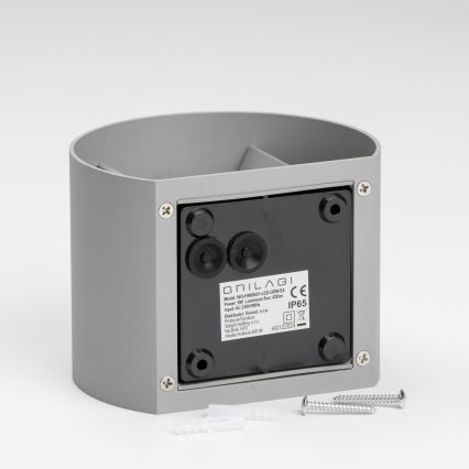 Brilagi - LED Spoljna zidna lampa RONDO LED/6W/230V sivo IP54