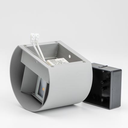 Brilagi - LED Spoljna zidna lampa RONDO LED/6W/230V sivo IP54