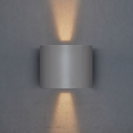Brilagi - LED Spoljna zidna lampa RONDO LED/6W/230V sivo IP54