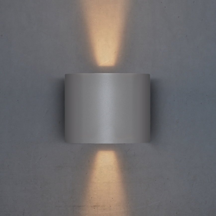 Brilagi - LED Spoljna zidna lampa RONDO LED/6W/230V sivo IP54