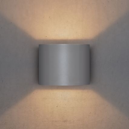 Brilagi - LED Spoljna zidna lampa RONDO LED/6W/230V sivo IP54