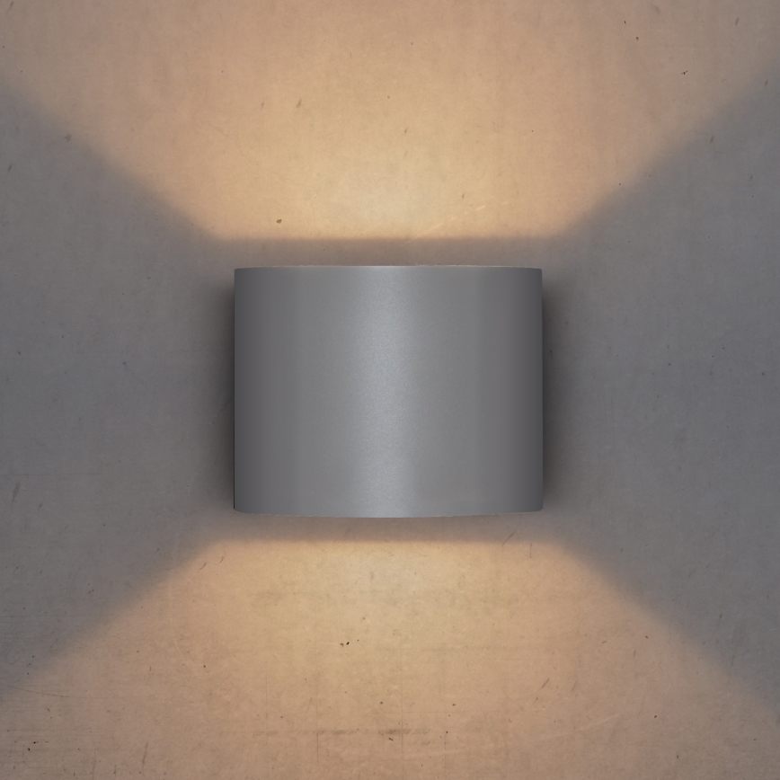 Brilagi - LED Spoljna zidna lampa RONDO LED/6W/230V sivo IP54
