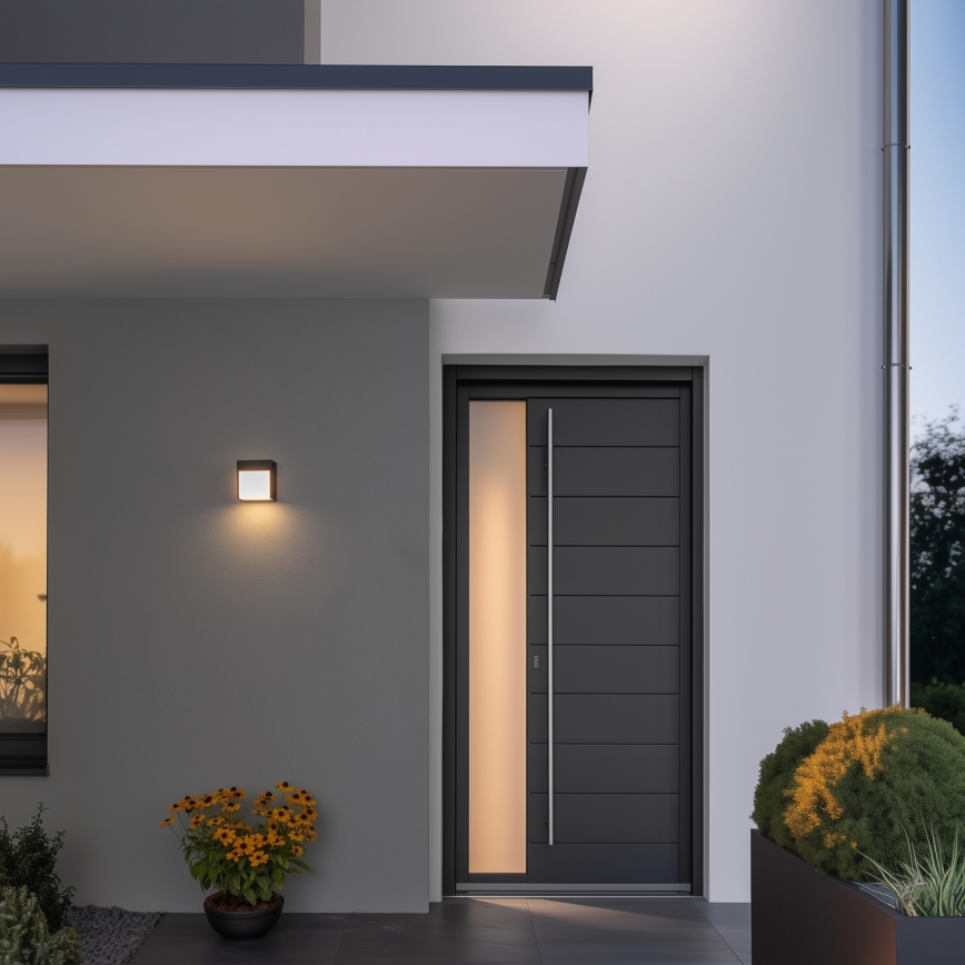 Brilagi - LED Spoljna zidna lampa TERNI LED/12W/230V Antracit IP44