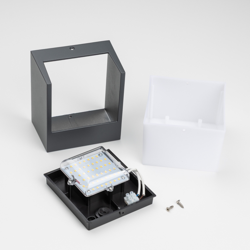 Brilagi - LED Spoljna zidna lampa TERNI LED/12W/230V Antracit IP44
