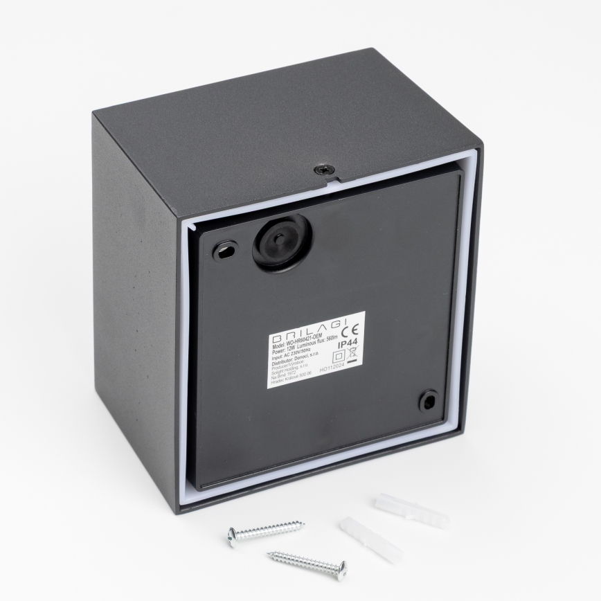 Brilagi - LED Spoljna zidna lampa TERNI LED/12W/230V crno IP44