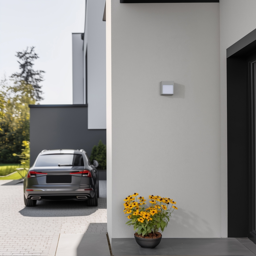 Brilagi - LED Spoljna zidna lampa TERNI LED/12W/230V sivo IP44