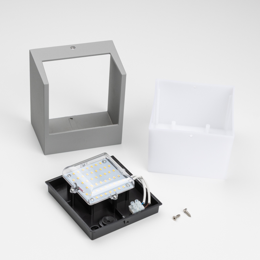 Brilagi - LED Spoljna zidna lampa TERNI LED/12W/230V sivo IP44