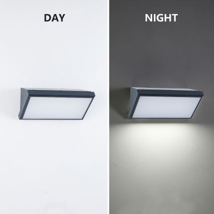 Brilagi - LED Spoljna zidna lampa TRIANGLE LED/20W/230V 3000/4000/6500K Antracit IP65