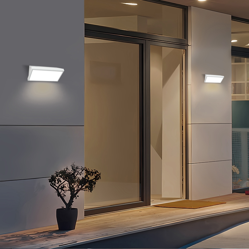 Brilagi - LED Spoljna zidna lampa TRIANGLE LED/20W/230V bela IP65