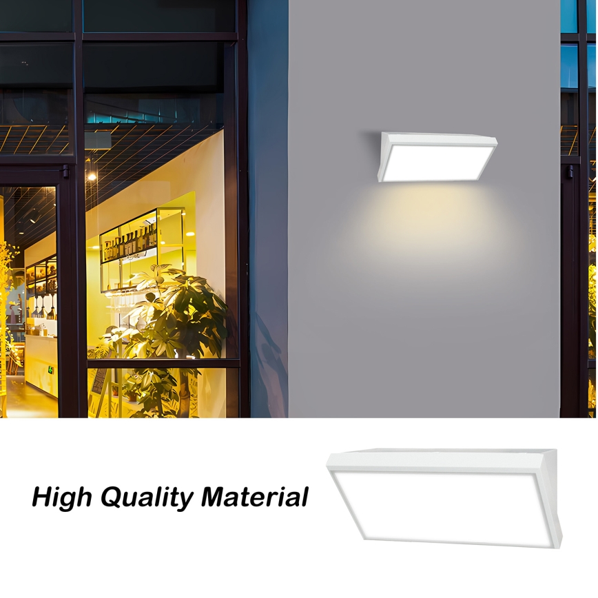 Brilagi - LED Spoljna zidna lampa TRIANGLE LED/20W/230V bela IP65