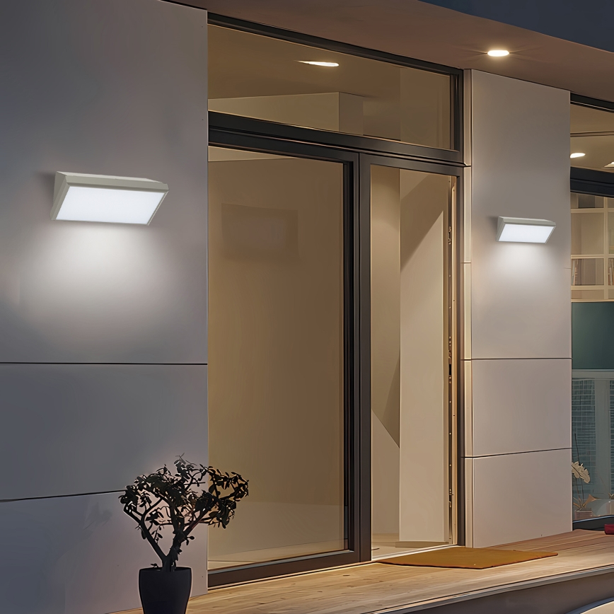 Brilagi - LED Spoljna zidna lampa TRIANGLE LED/20W/230V sivo IP65