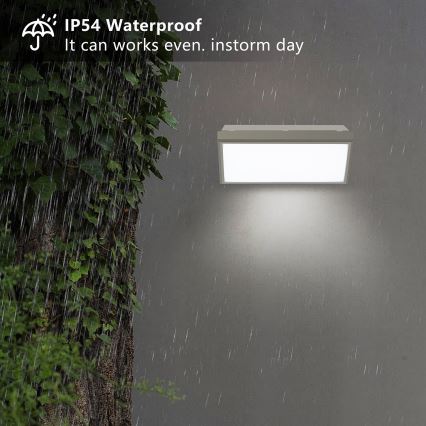 Brilagi - LED Spoljna zidna lampa TRIANGLE LED/20W/230V sivo IP65
