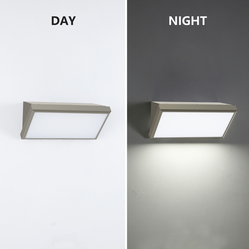 Brilagi - LED Spoljna zidna lampa TRIANGLE LED/20W/230V sivo IP65