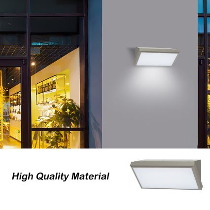 Brilagi - LED Spoljna zidna lampa TRIANGLE LED/20W/230V sivo IP65