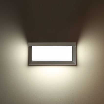 Brilagi - LED spoljna zidna svetiljka BRICKY LED/12W/230V siva IP54