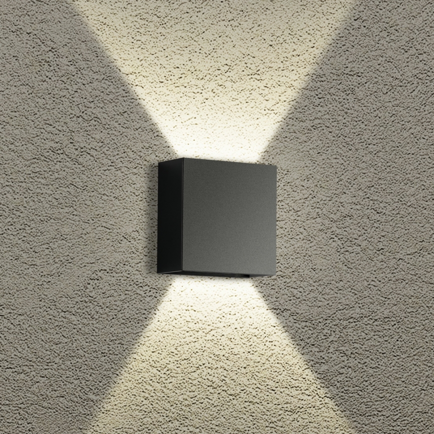 Brilagi - LED spoljna zidna svetiljka DOUBLERAY LED/4W/230V crna IP65