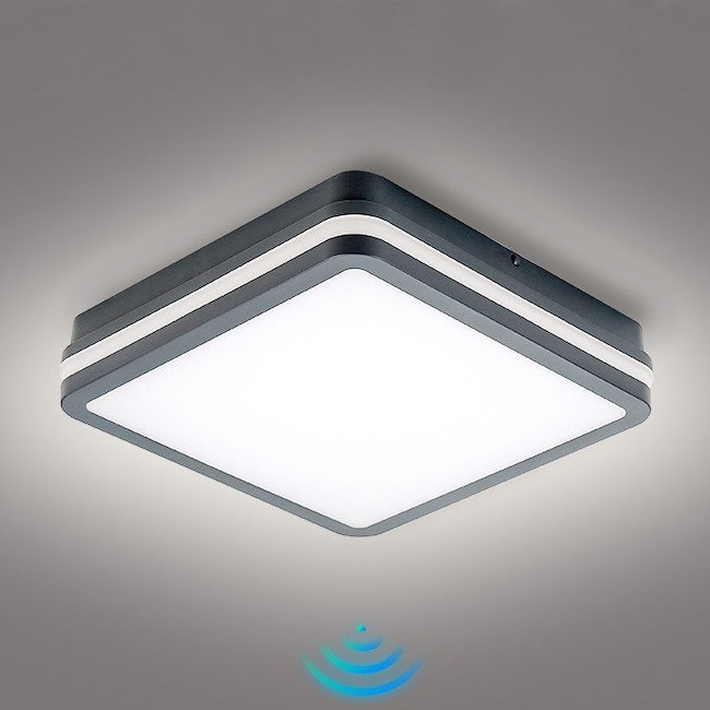 Brilagi - LED Spoljno svetlo sa senzorom pokreta BENE LED/24W/230V 26x26 cm antr IP54