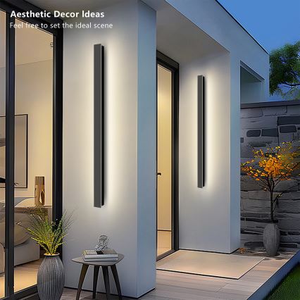 Brilagi - spoljašnje zidno LED svetlo LINEAR LED/22W/230V 4000K IP65 100 cm crno