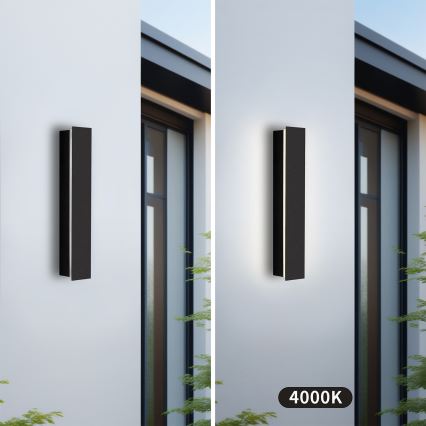 Brilagi - LED spoljna zidna svetiljka LINEAR LED/8W/230V 4000K IP65 30 cm crna