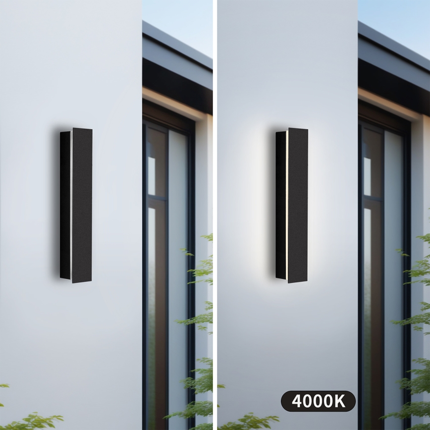 Brilagi - LED spoljna zidna svetiljka LINEAR LED/8W/230V 4000K IP65 30 cm crna