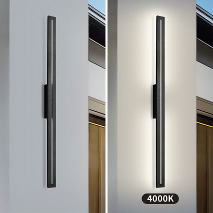 Brilagi - LED spoljašnje zidno svetlo LINEO LED/24W/230V 4000K IP65 100 cm crna