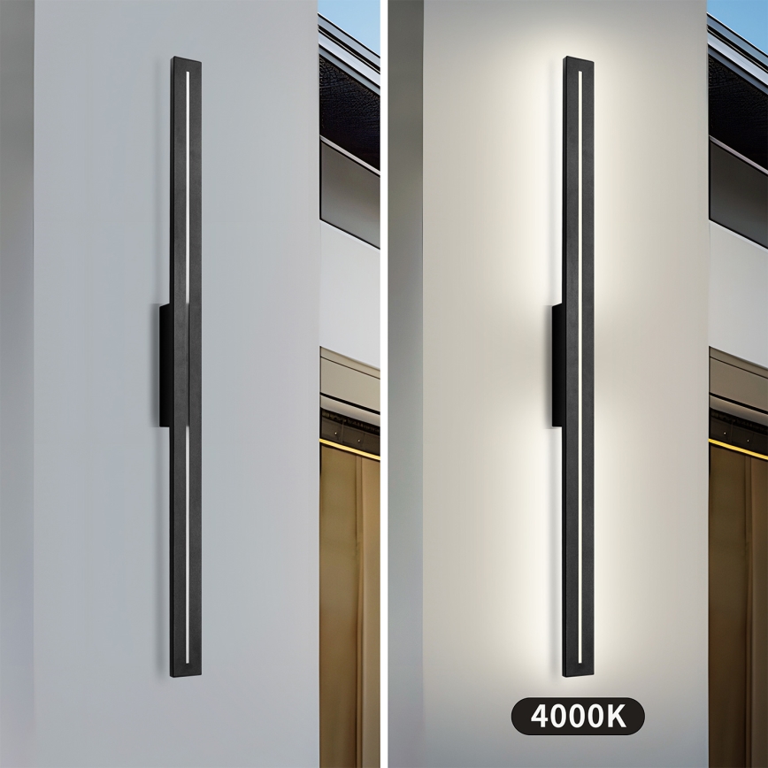 Brilagi - LED spoljašnje zidno svetlo LINEO LED/24W/230V 4000K IP65 100 cm crna