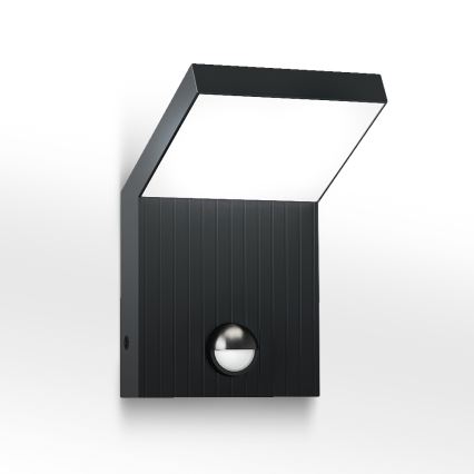 Brilagi - LED spoljna zidna svetiljka sa senzorom RIANO LED/8W/230V antracit IP65