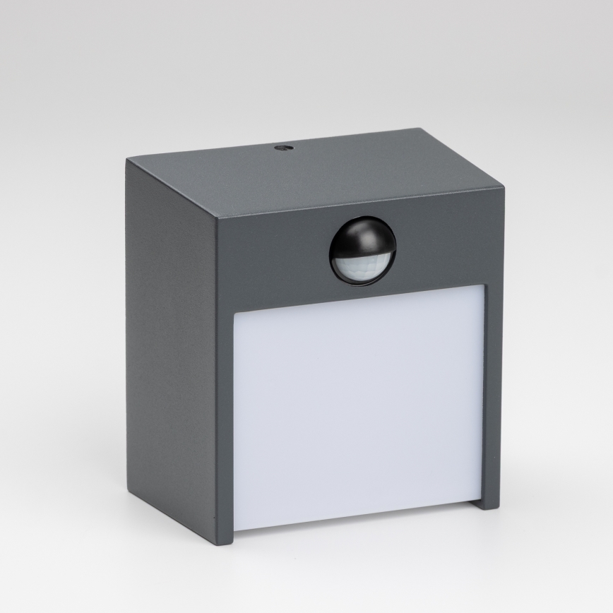 Brilagi - LED spoljašnje zidno svetlo sa senzorom TERNI LED/12W/230V antracit IP44