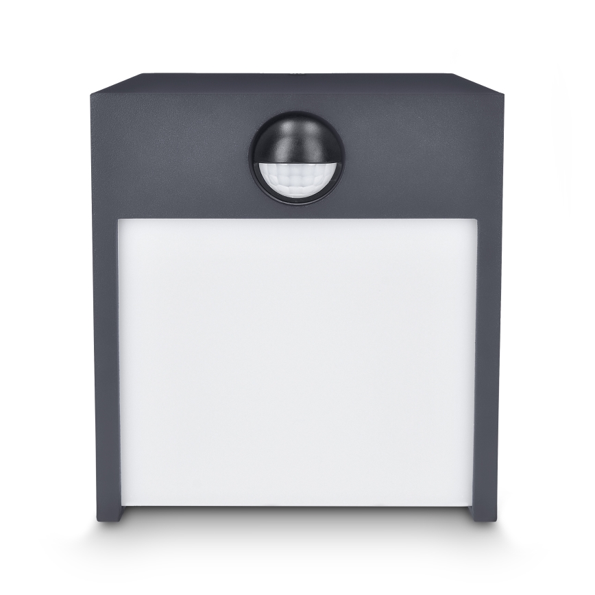 Brilagi - LED spoljašnje zidno svetlo sa senzorom TERNI LED/12W/230V antracit IP44
