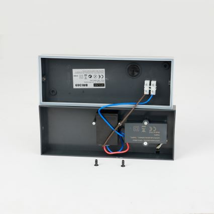 Brilagi - LED spoljašnja zidna svetiljka sa senzorom TESSI LED/10W/230V antracitna IP54