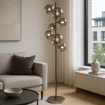 Brilagi - LED stojeća lampa MILLA 7xG9/3W/230V visokosjajni hrom/zadimljena