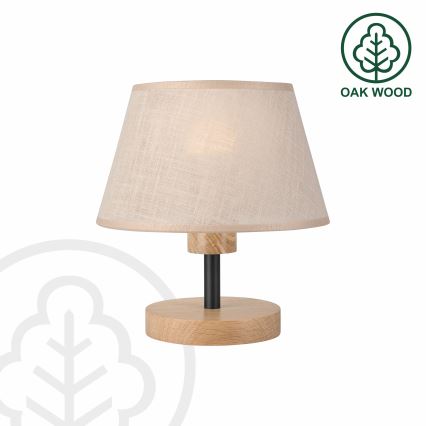 Brilagi - LED Stona lampa ANTHONY 1xE27/60W/230V hrast/bež