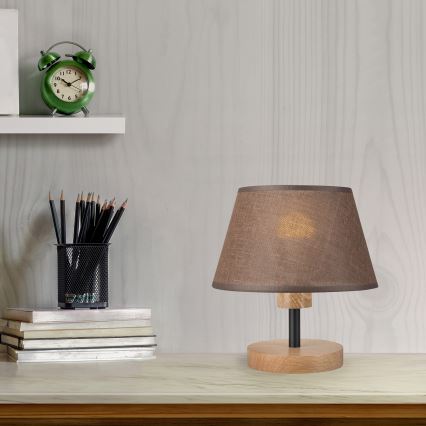 Brilagi - LED Stona lampa ANTHONY 1xE27/60W/230V hrast/braon