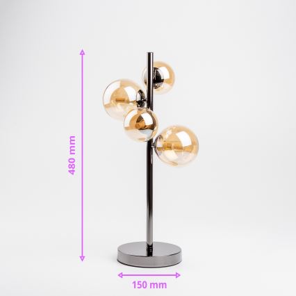 Brilagi - LED stona lampa MILLA 4xG9/3W/230V sjajni hrom/zlatna