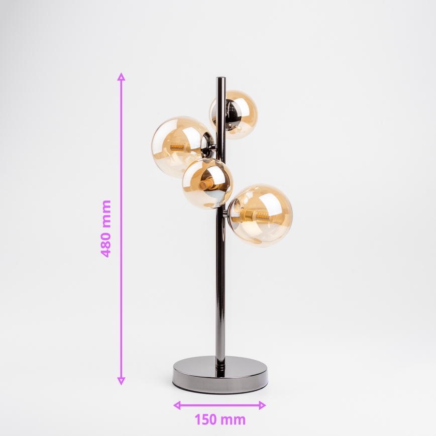 Brilagi - LED stona lampa MILLA 4xG9/3W/230V sjajni hrom/zlatna