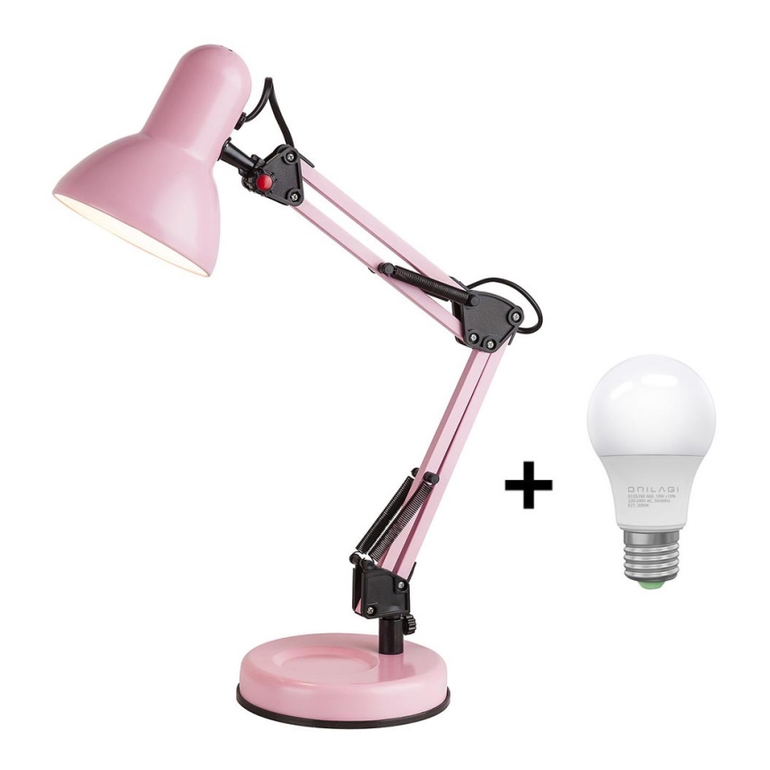 Brilagi - LED Stona lampa ROMERO 1xE27/10W/230V roze