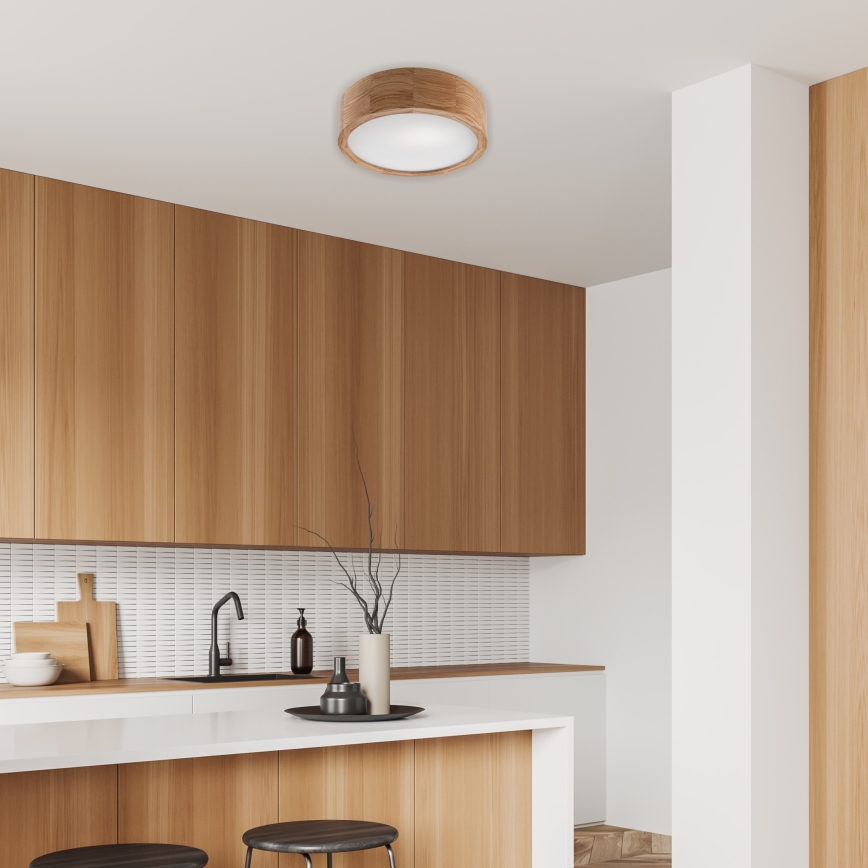 Brilagi - LED stropna svetiljka CARVALHO 1xE27/60W/230V hrast prečnika 27,5 cm