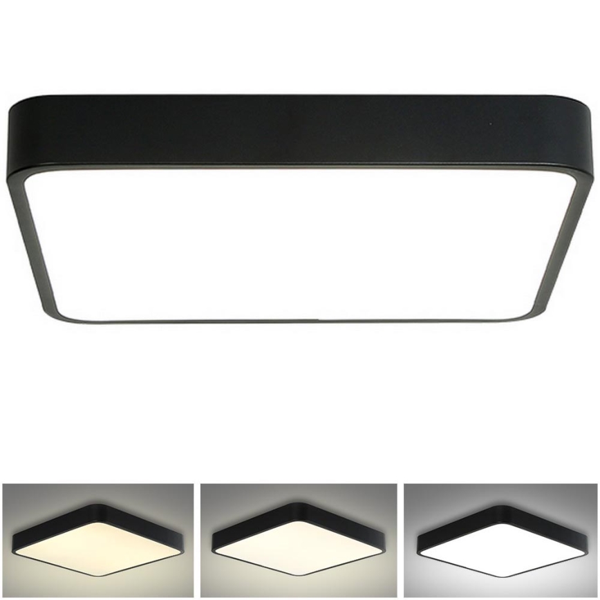 Brilagi - LED stropna svetiljka POOL LED/48W/230V 3000/4500/6000K 50x50 cm crna