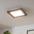 Brilagi - LED stropna svetiljka SLIMFRAME WOOD LED/25W/230V 34x34 cm tamno braon