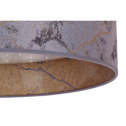 Brilagi - LED plafon VELVET STAR LED/24W/230V, prečnik 40 cm, 3000K/4000K/6400K, siva/zlatna