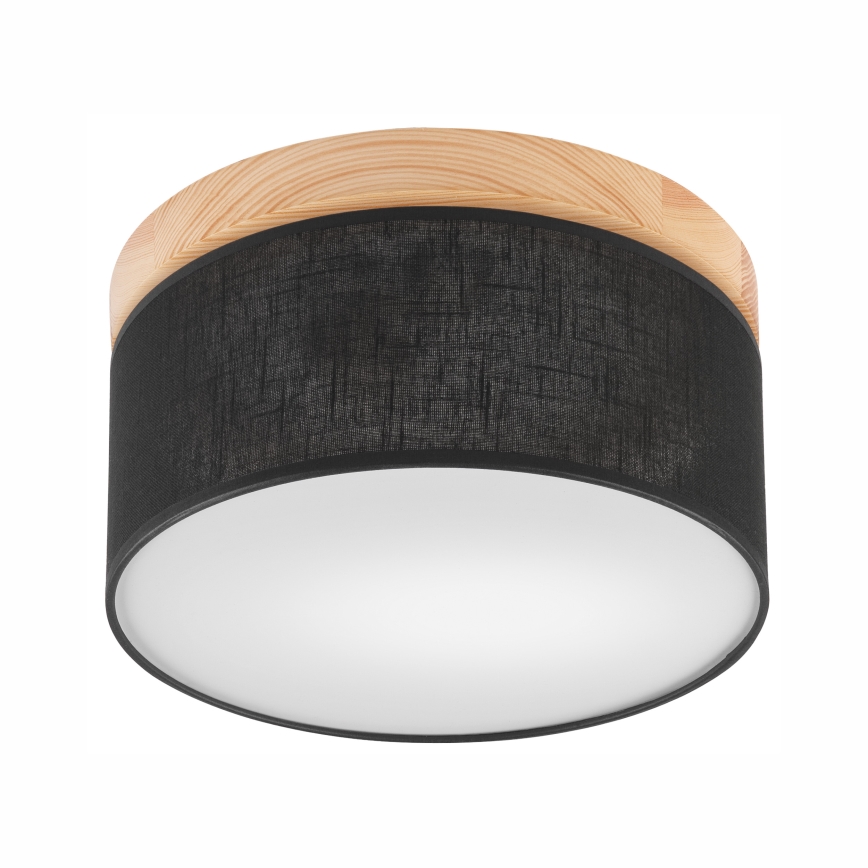 Brilagi - LED stropno svetlo BELLADONNA 1xE27/15W/230V Ø 30 cm crna/borovina