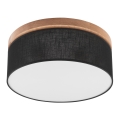 Brilagi - LED stropno svetlo BELLADONNA 2xE27/15W/230V prečnik 40 cm crna/hrast
