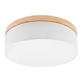 Brilagi - LED stropno svetlo BELLADONNA 3xE27/15W/230V prečnik 50 cm bela/borovina