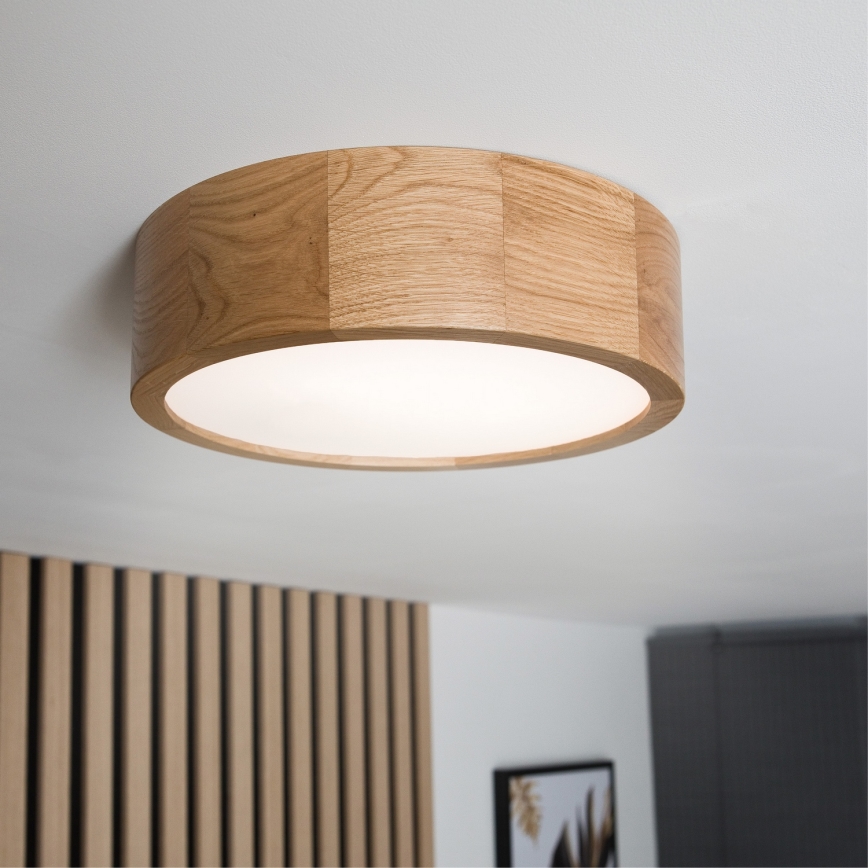 Brilagi - LED stropno svetlo CARVALHO LED/20W/230V hrast prečnik 27,5 cm