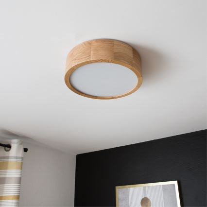 Brilagi - LED stropno svetlo CARVALHO LED/20W/230V hrast prečnik 27,5 cm