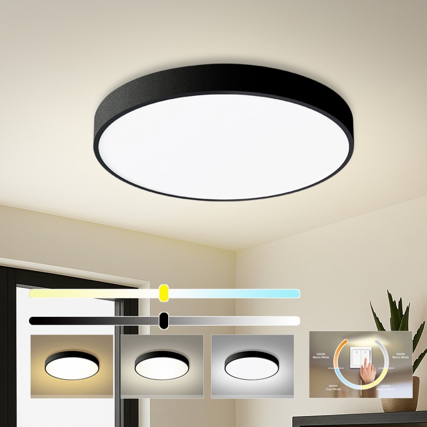 Brilagi - LED stropno svetlo POOL LED/60W/230V 3000/4500/6000K prečnik 60 cm crno