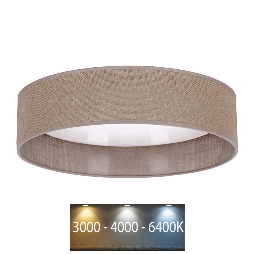 Brilagi - LED stropno světlo VELVET LED/12W/230V prečnik 30 cm 3000K/4000K/6400K braon