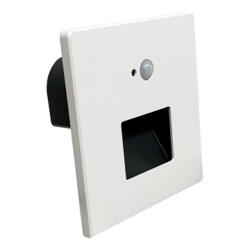 Brilagi - LED svetiljka za stepenište JACK sa senzorom pokreta i sumraka LED/3W/230V 3000/4000/6500K IP65 bela