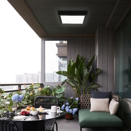 Brilagi - LED plafonsko svetlo za kupatilo FRAME LED/24W/230V 30x30 cm 3000/4000/6000K IP44 crna