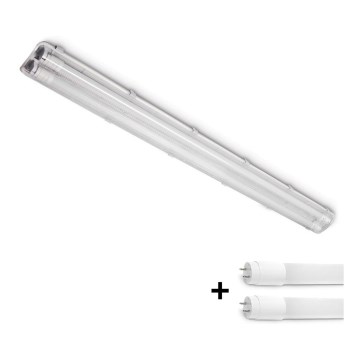 Brilagi - LED tehnička fluorescentna svetiljka OPTIMA T8 2xG13/18W/230V 6500K IP65 128 cm